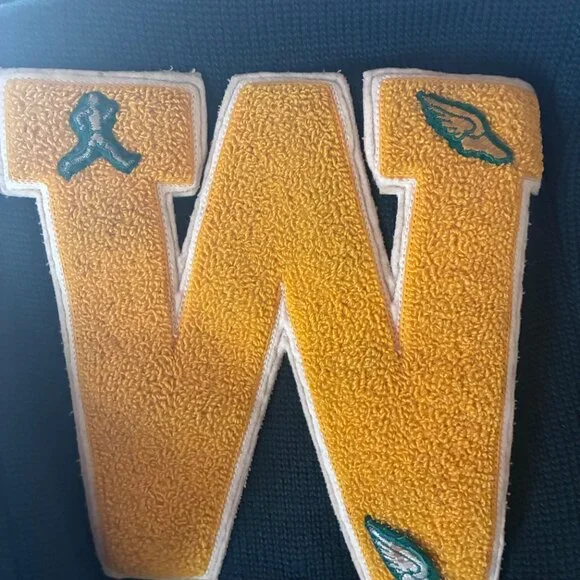 Vintage Hunter Green Varsity Cardigan Sweaters - Roy M. Smith Knitting Mills - Picture 5 of 8